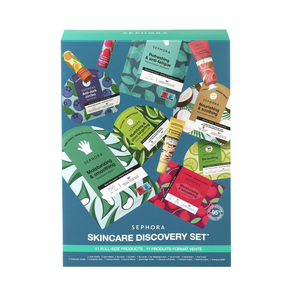 SEPHORA COLLECTION Discovery Kit Colorful Skincare, 11 pcs