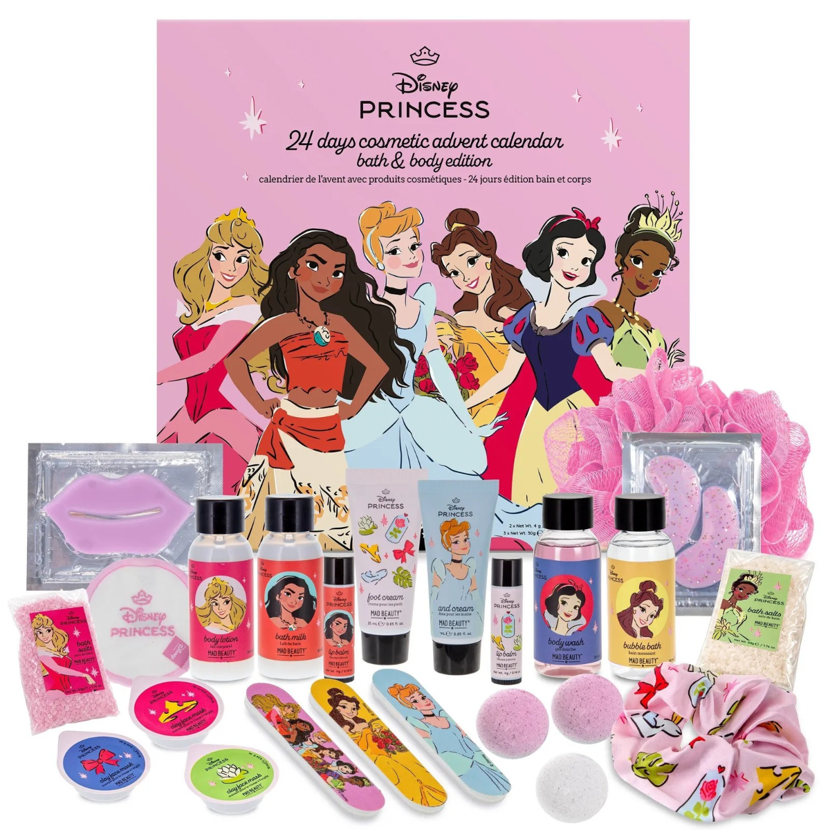 MAD Beauty Disney Princess 24 Day Bath & Body Edition advent calendar