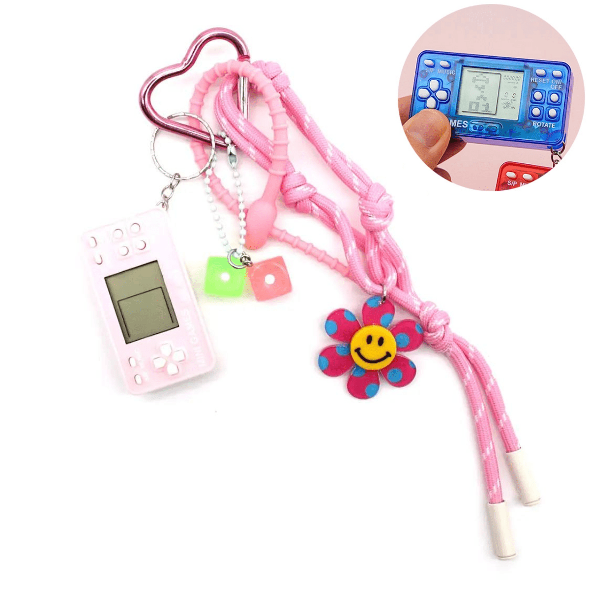 Bag charm — Mini Game / Pink - Lastenurk.com