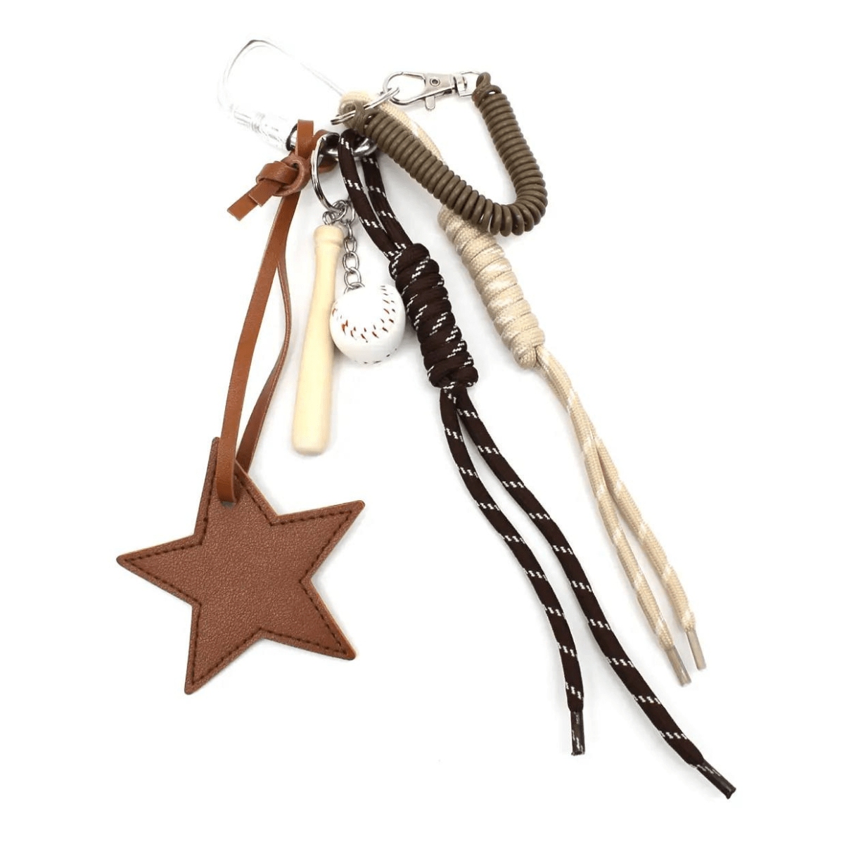 Bag charm — Star / Brown