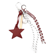 Bag charm — Star / Burgundy