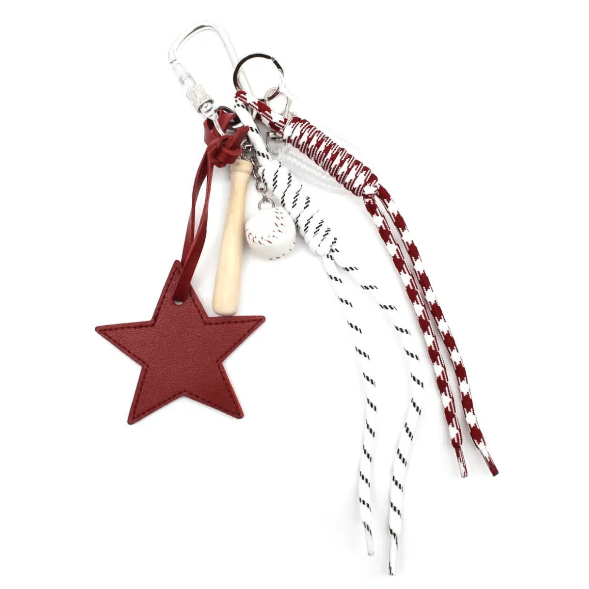 Bag charm — Star / Burgundy