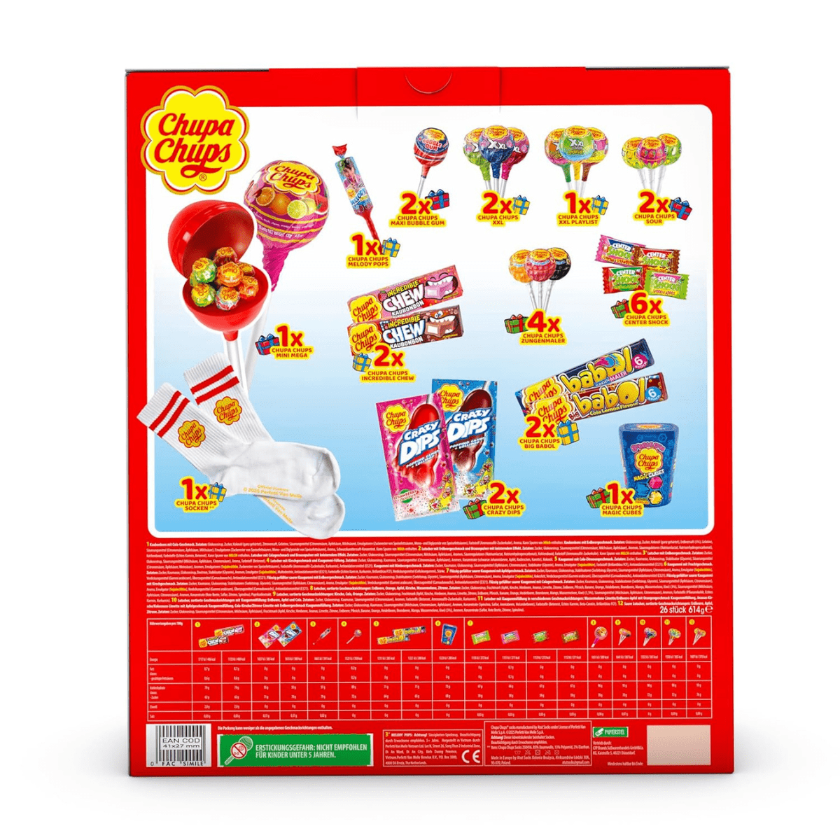 Chupa Chups XXL advendikalender 2025