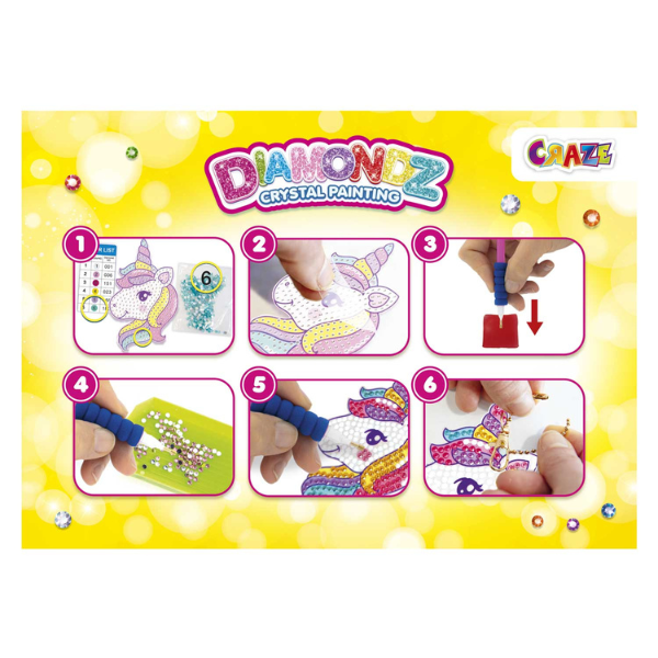 CRAZE DIAMONDS Keychain Set — Unicorn - Lastenurk.com