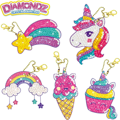 CRAZE DIAMONDS Keychain Set — Unicorn
