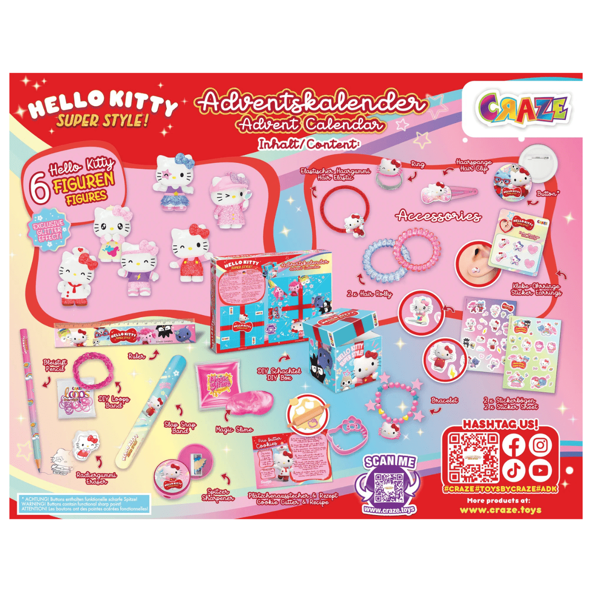 CRAZE Hello Kitty Super Style advent calendar - Lastenurk.com