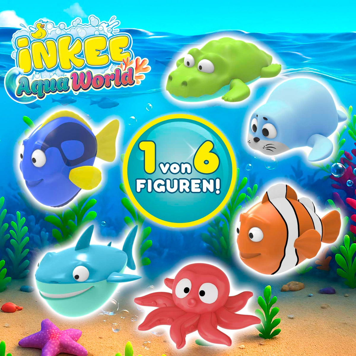 CRAZE Inkee Aqua World, bath bomb + toy - Lastenurk.com