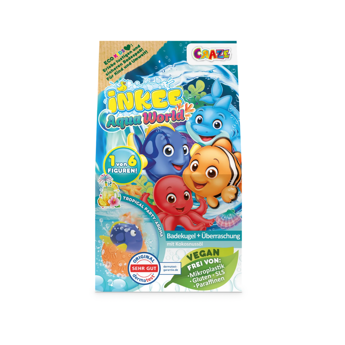 CRAZE Inkee Aqua World, bath bomb + toy
