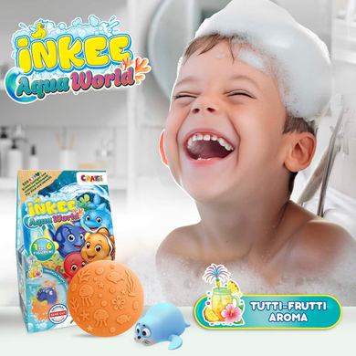 CRAZE Inkee Aqua World, vonios bomba + žaislas