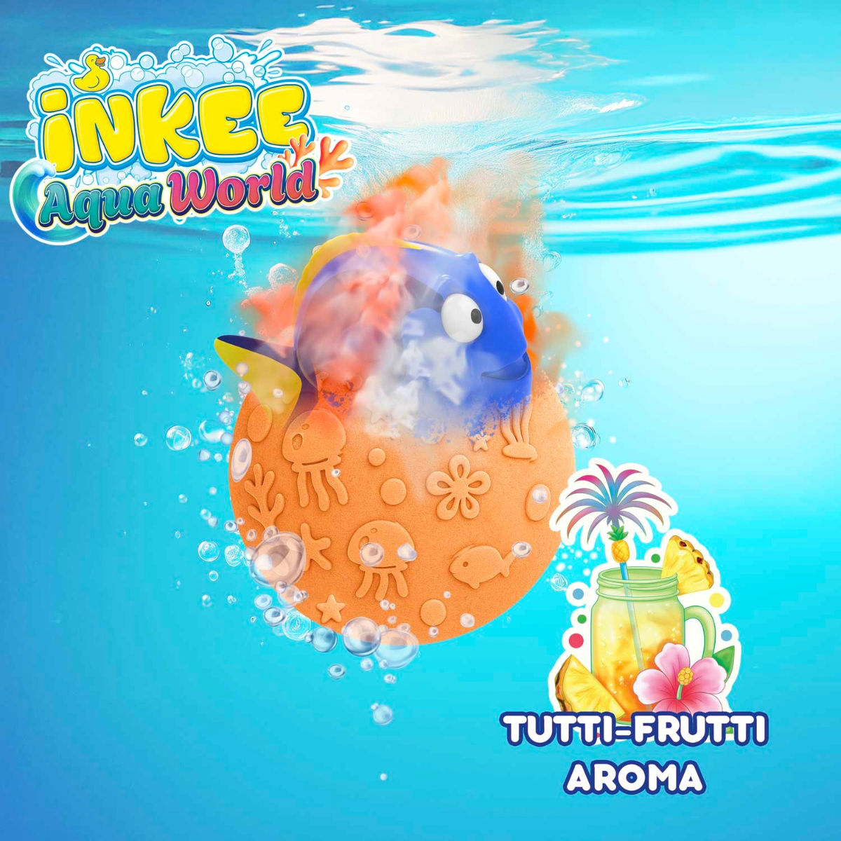 CRAZE Inkee Aqua World, bath bomb + toy - Lastenurk.com