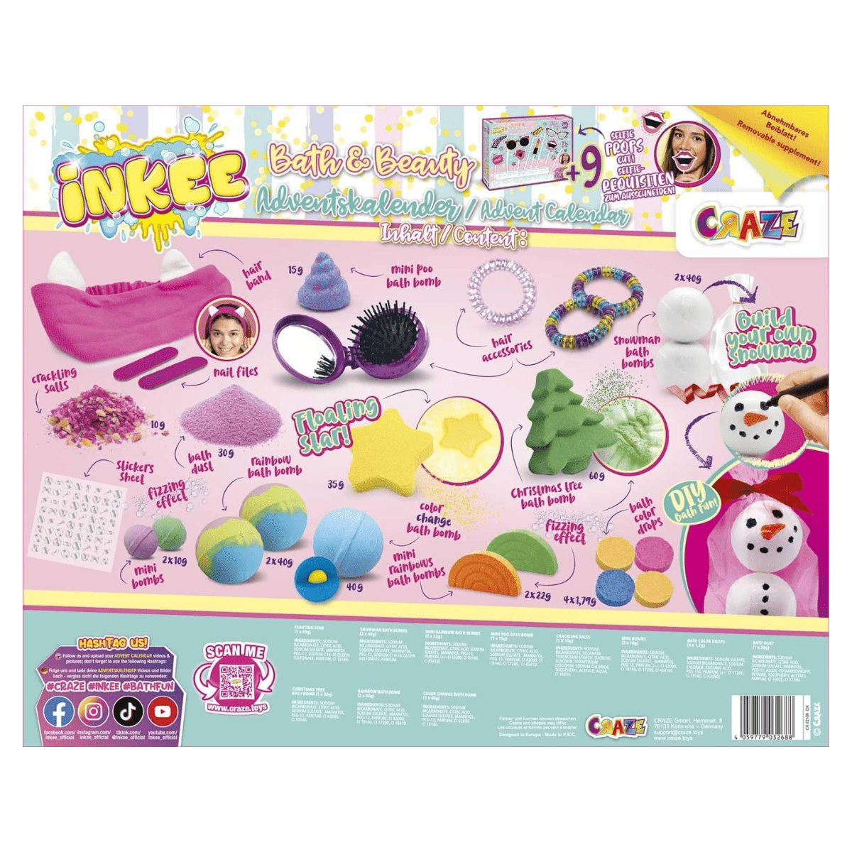 CRAZE INKEE Bath and Beauty advendikalender