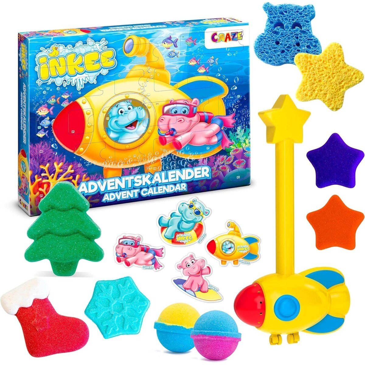 CRAZE INKEE Bath Fun advent calendar 2026 - Lastenurk.com