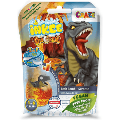CRAZE Inkee Dinorex, kylpypommi + lelu