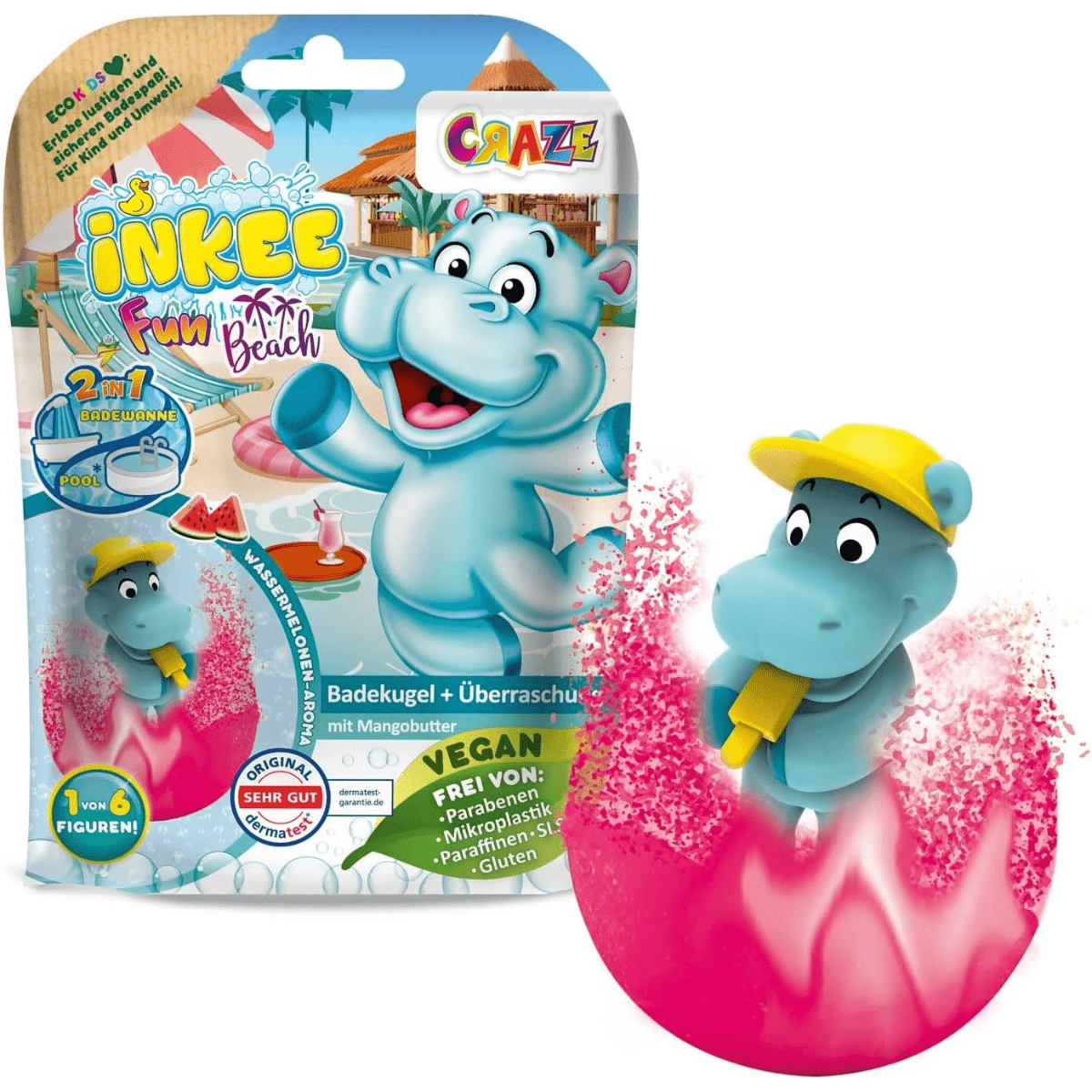 CRAZE Inkee Fun Beach, bath bomb + toy - Lastenurk.com