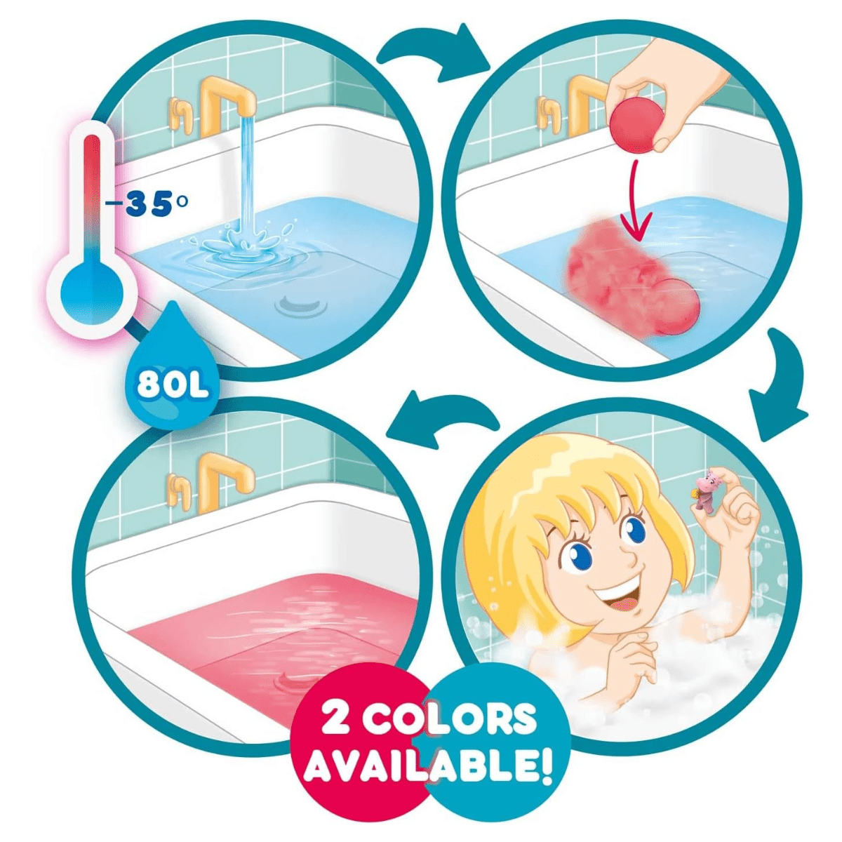 CRAZE Inkee Fun Beach, bath bomb + toy - Lastenurk.com