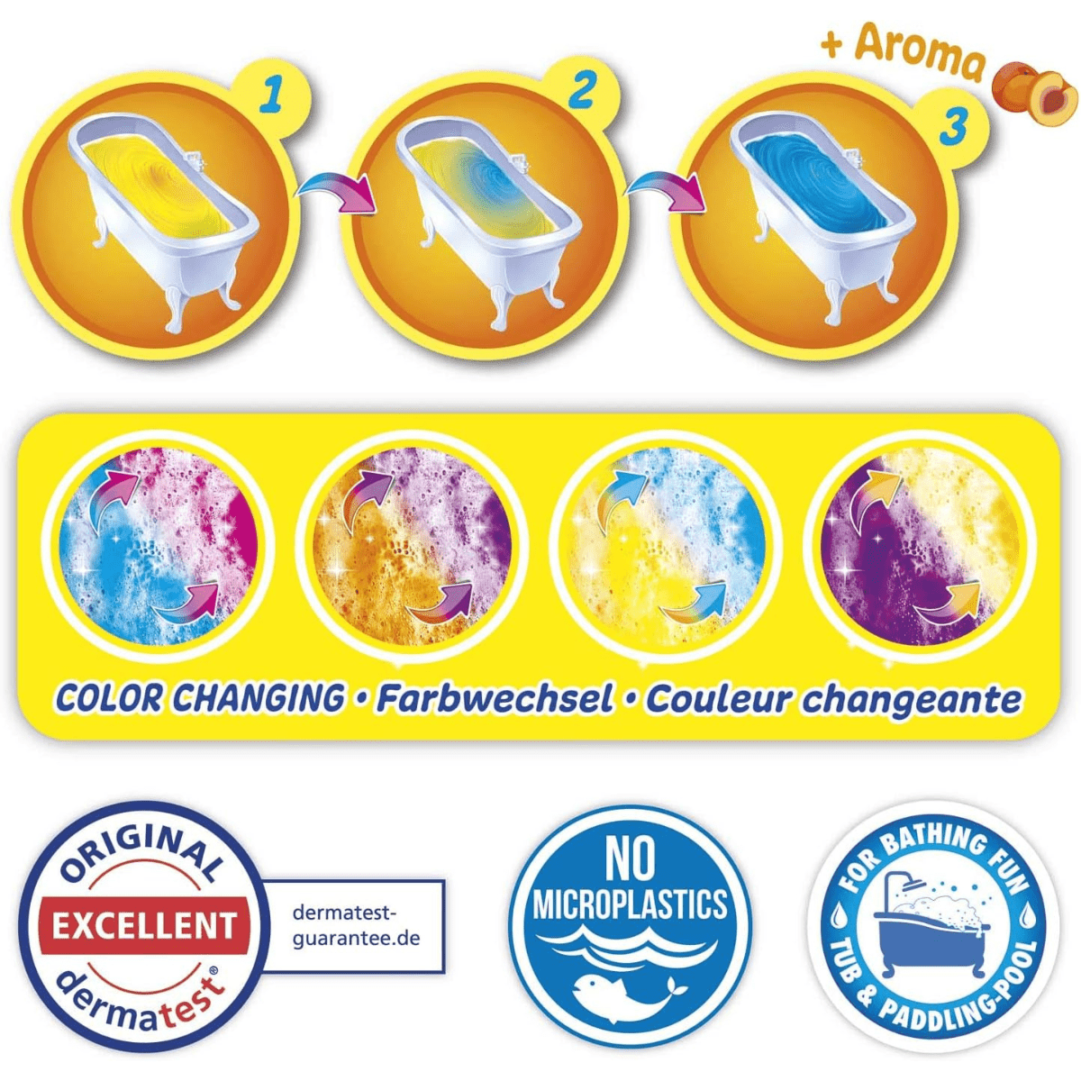 Craze Inkee Funny Faces bath bomb, 1 pc.