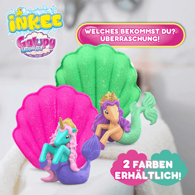 CRAZE Inkee Galupy Mermaid, бомбочка для ванны + игрушка