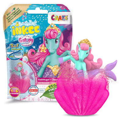 CRAZE Inkee Galupy Mermaid, бомбочка для ванны + игрушка