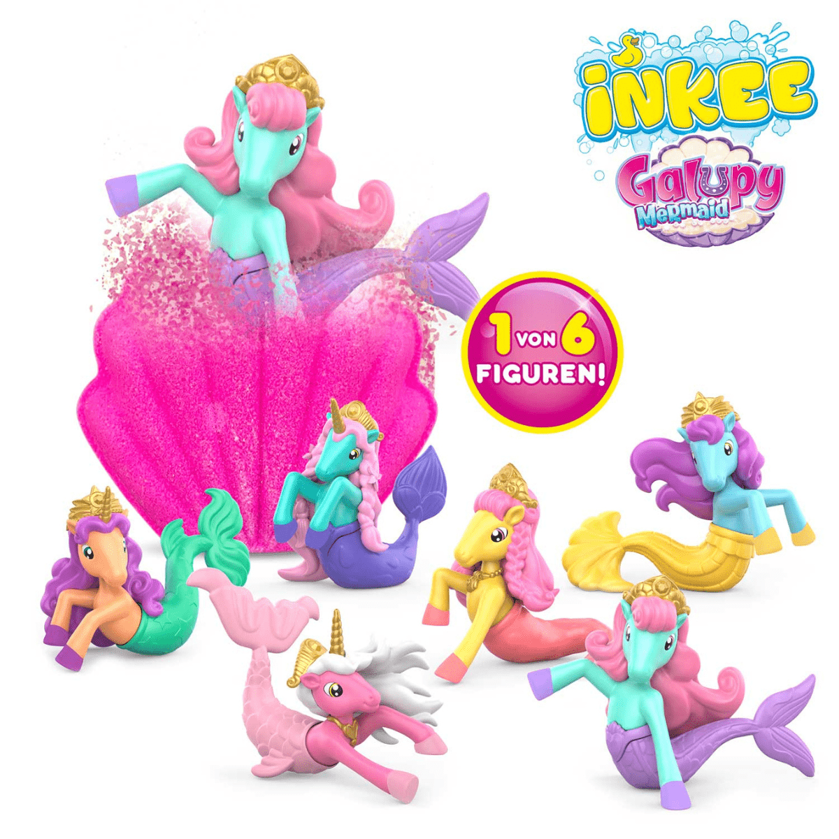 CRAZE Inkee Galupy Mermaid, bath bomb + toy - Lastenurk.com