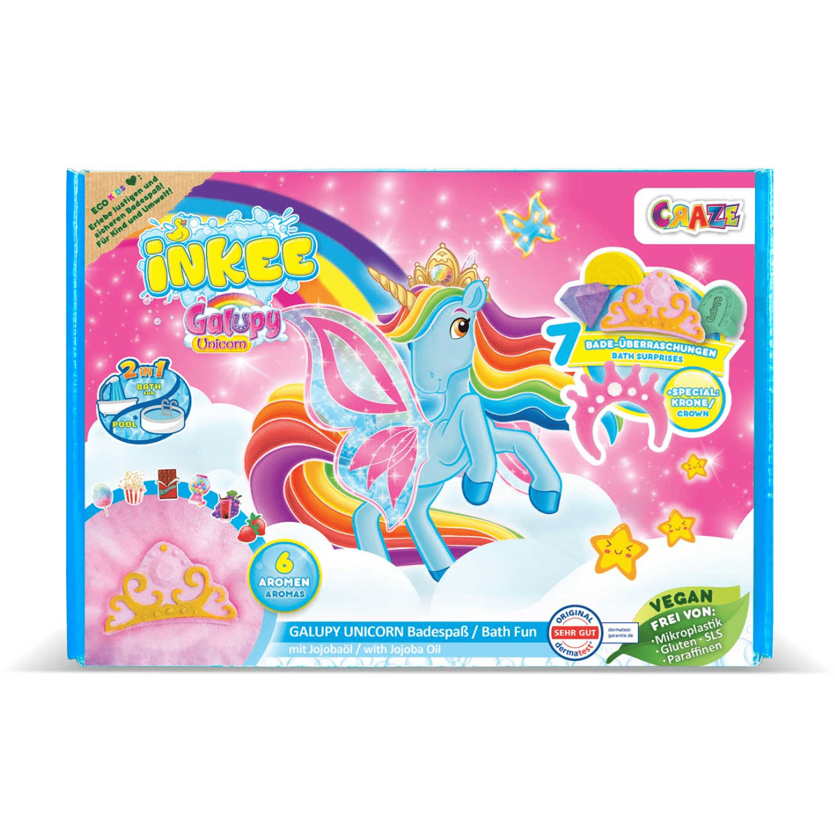 CRAZE Inkee Galupy Unicorn gift box - Lastenurk.com