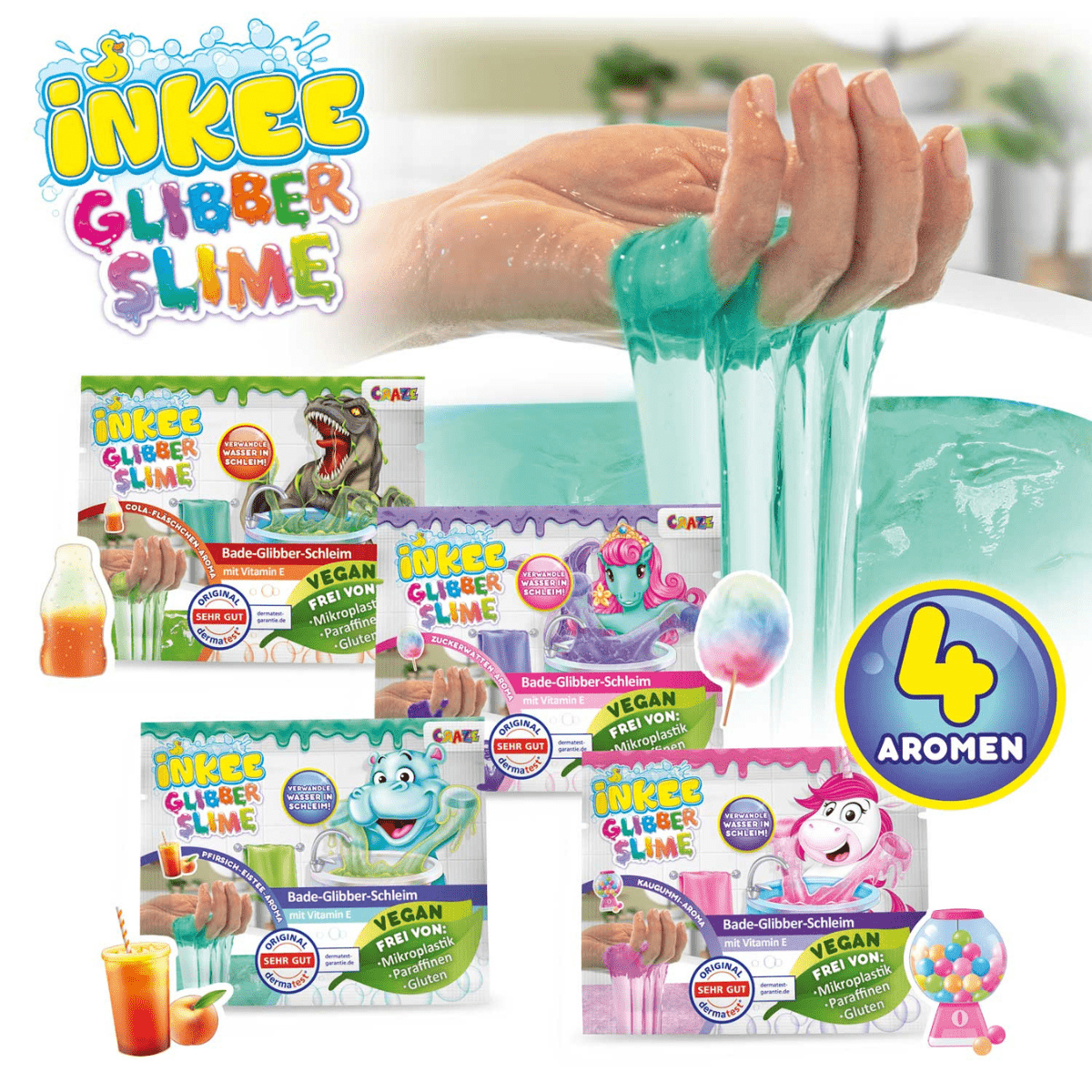 CRAZE Inkee Glibber Slime, 1 pc. - Lastenurk.com