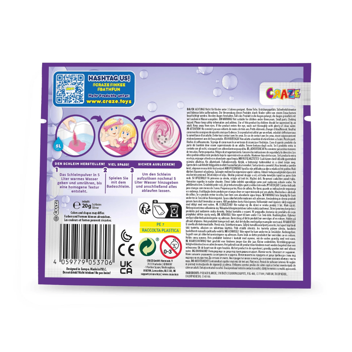 CRAZE Inkee Glibber Slime, 1 tk.