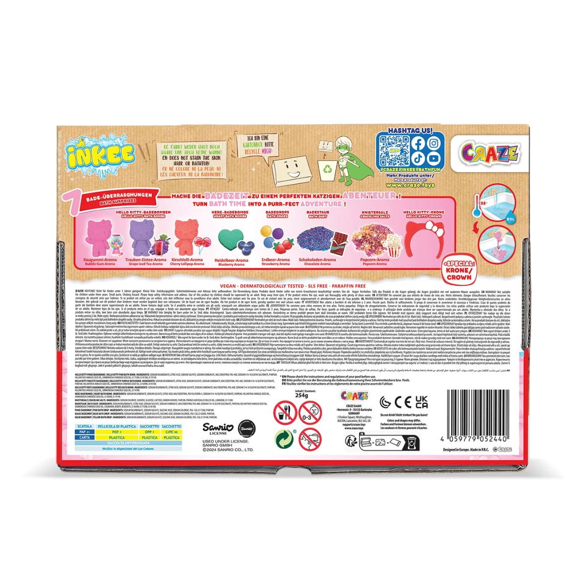CRAZE Inkee Hello Kitty Bath Fun gift box