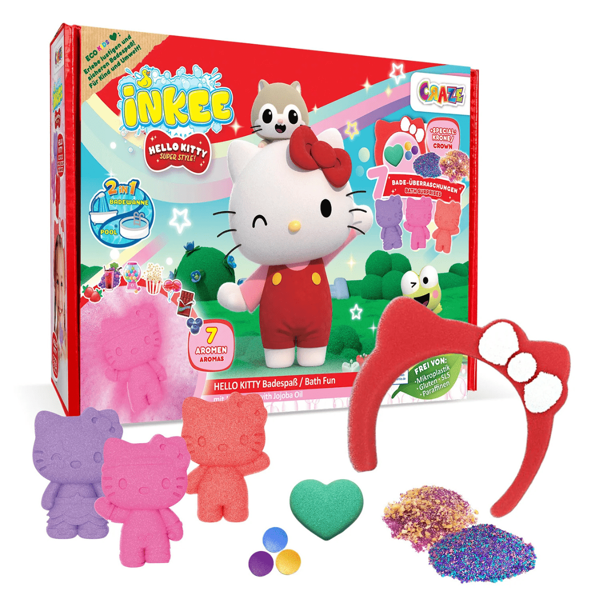 CRAZE Inkee Hello Kitty Bath Fun gift box - Lastenurk.com