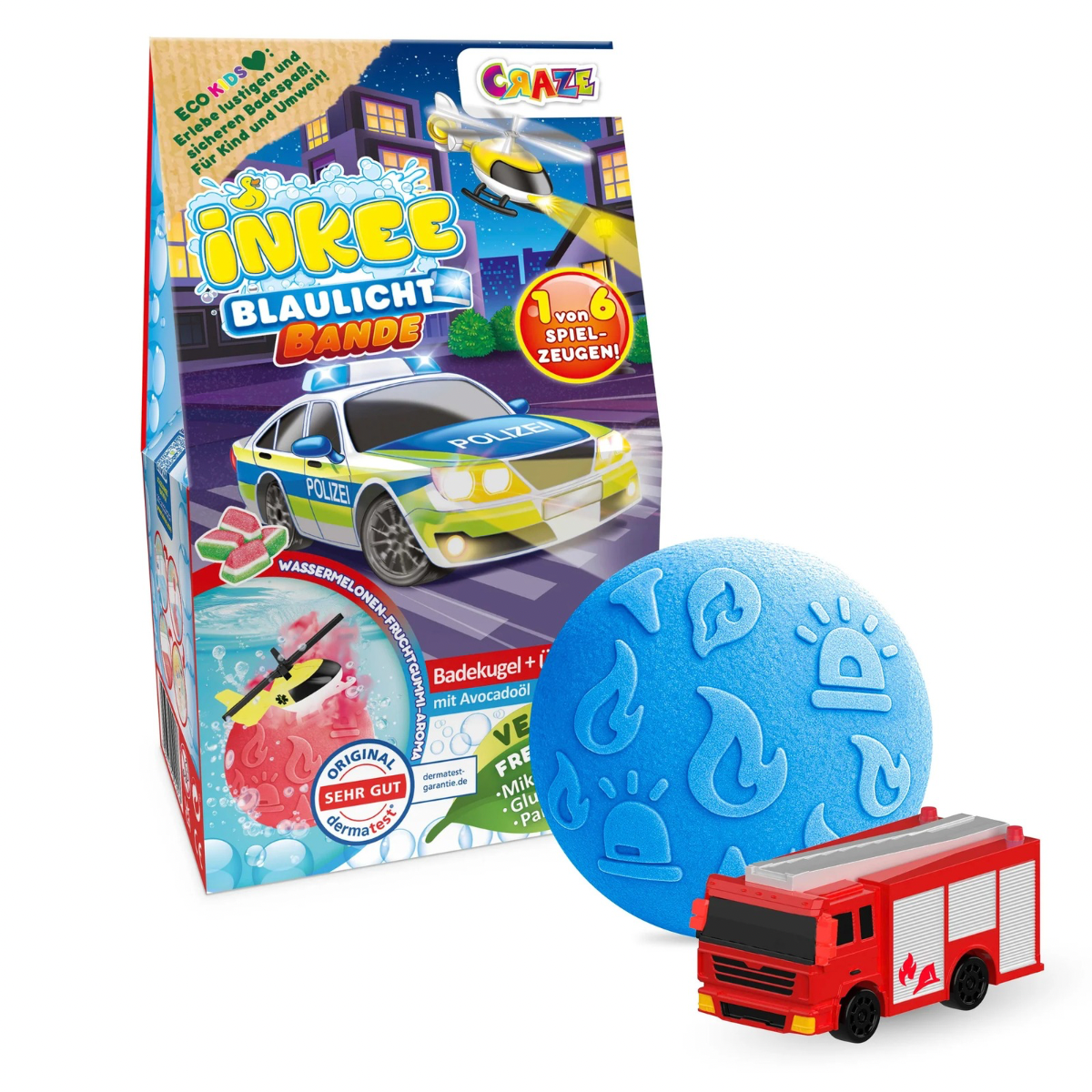 CRAZE Inkee Rescue Crew, bath bomb + toy