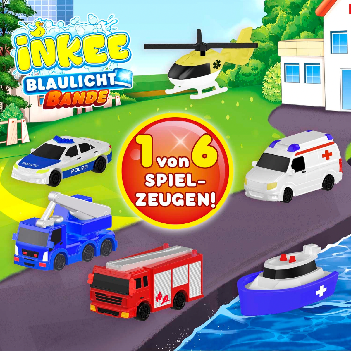 CRAZE Inkee Rescue Crew, bath bomb + toy