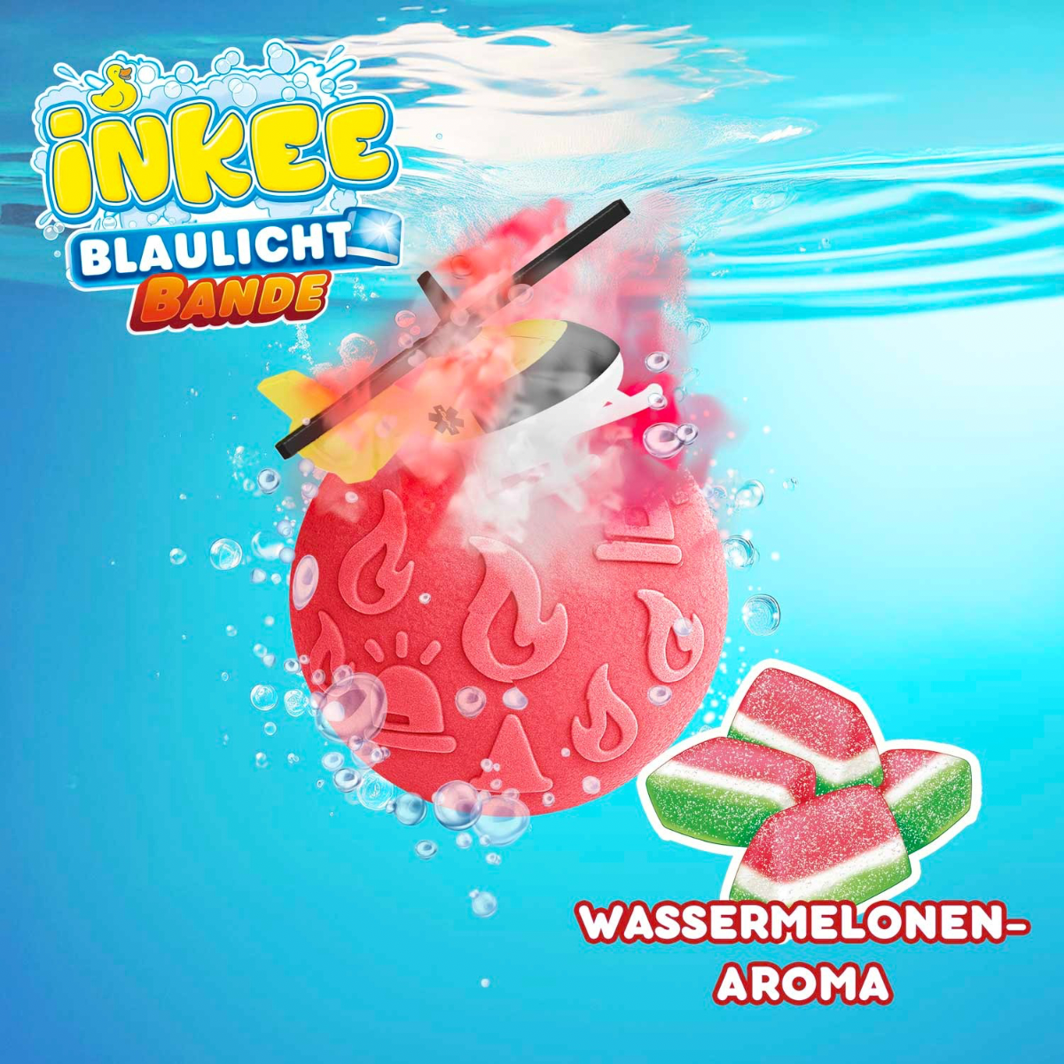 CRAZE Inkee Rescue Crew, bath bomb + toy