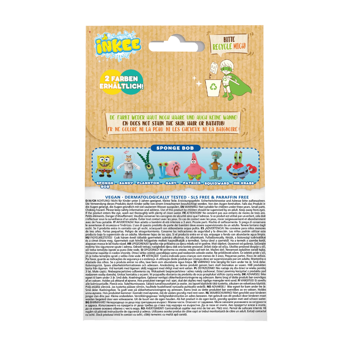 CRAZE Inkee SpongeBob, bath bomb + toy - Lastenurk.com