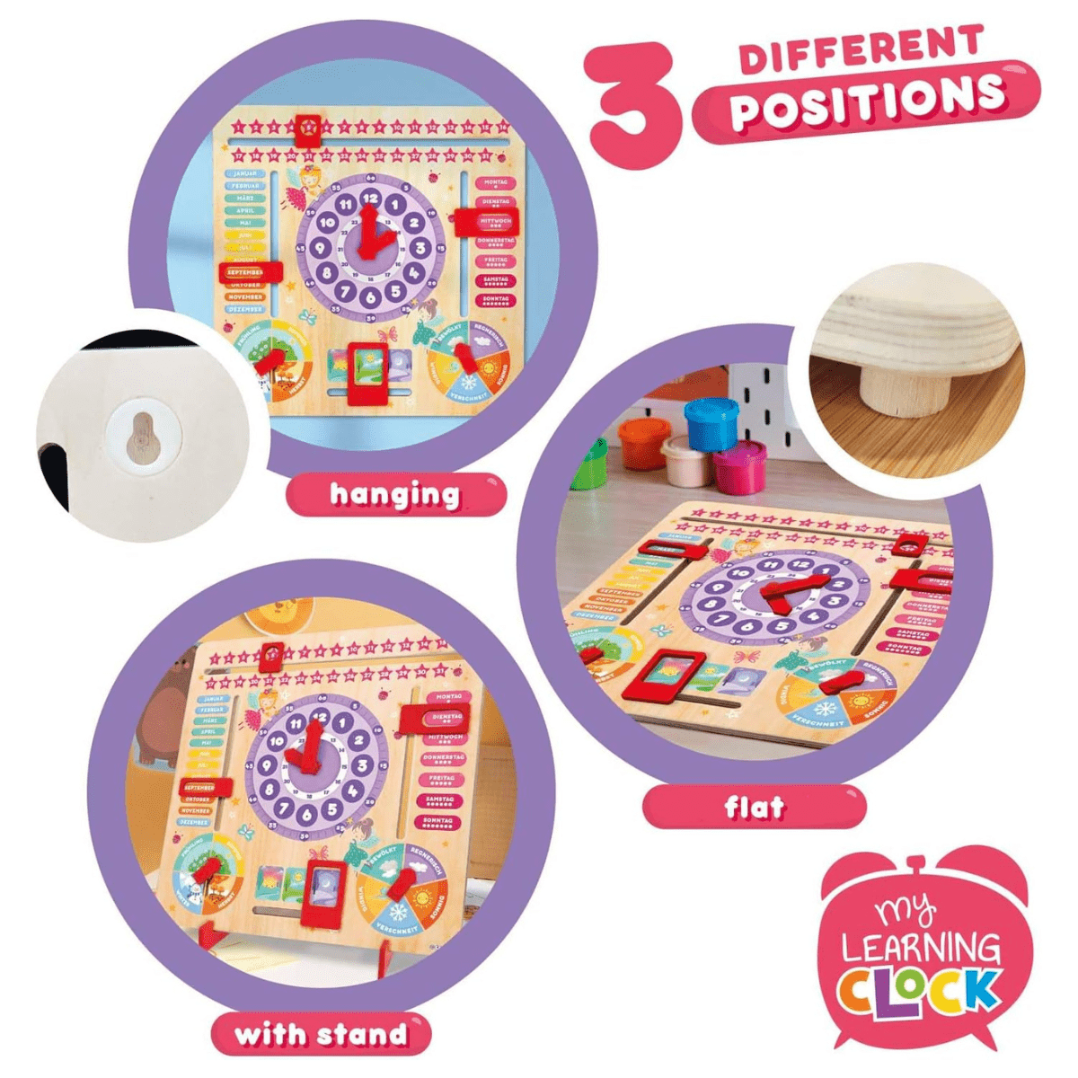 CRAZE My Learning Clock — Princess - Lastenurk.com