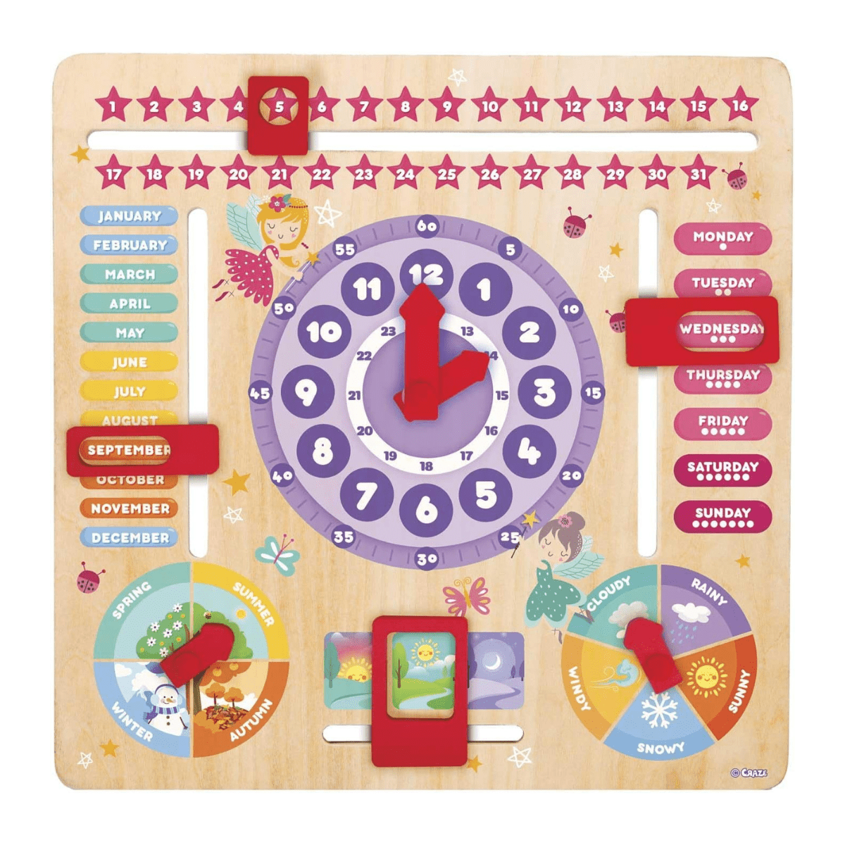 CRAZE My Learning Clock — Princess