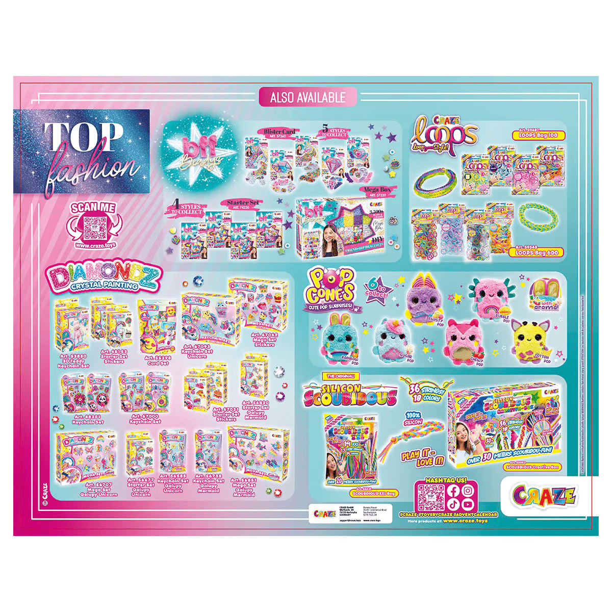 CRAZE Top Fashion advendikalender