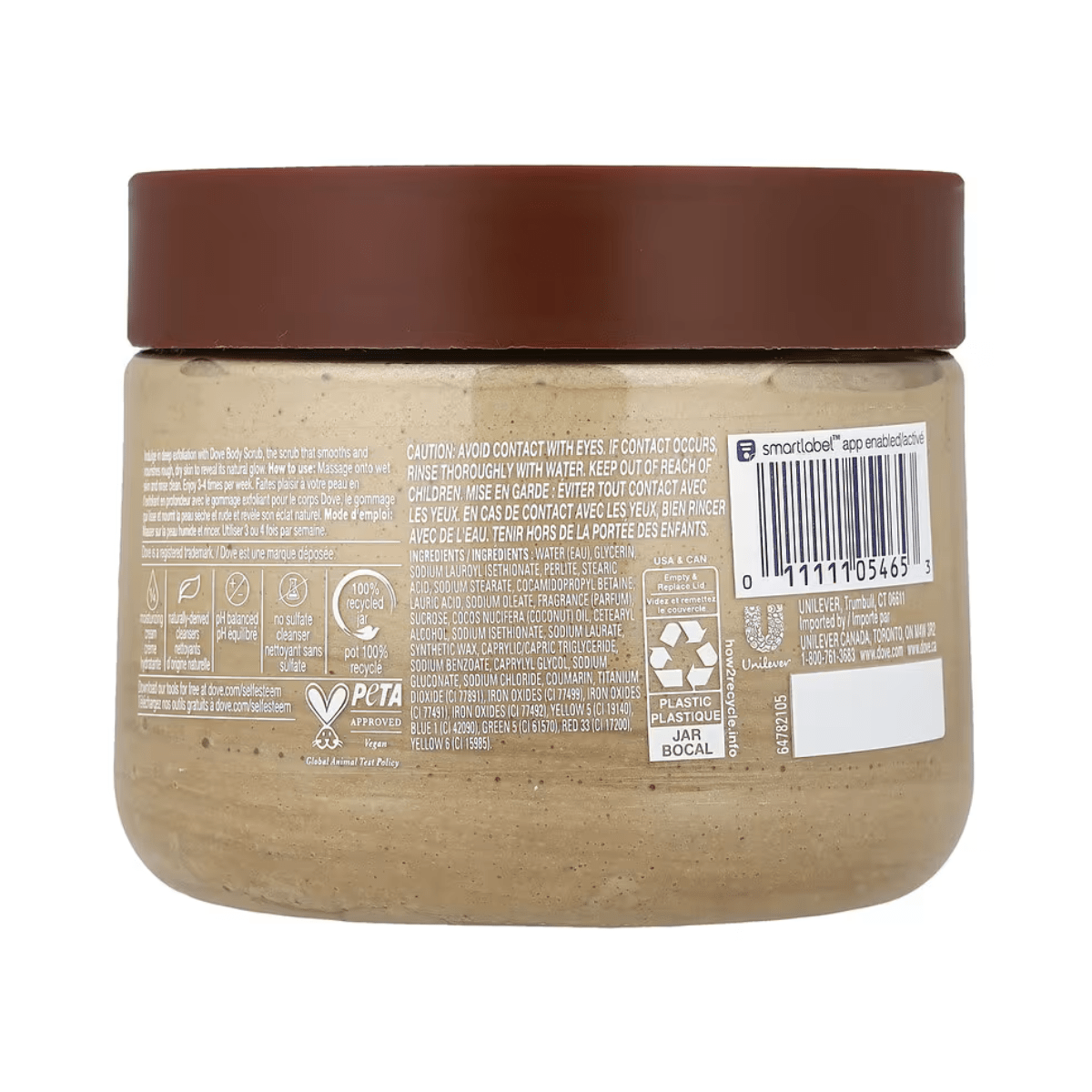 Dove Body Scrub Brown Sugar and Coconut Butter, 425 g - Lastenurk.com