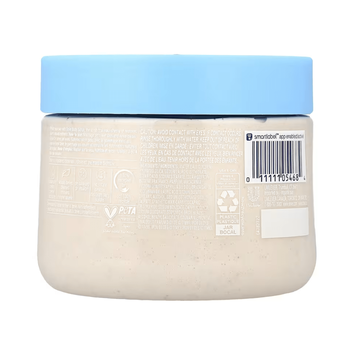 Dove kehakoorija Crushed Macadamia and Rice Milk, 425 g