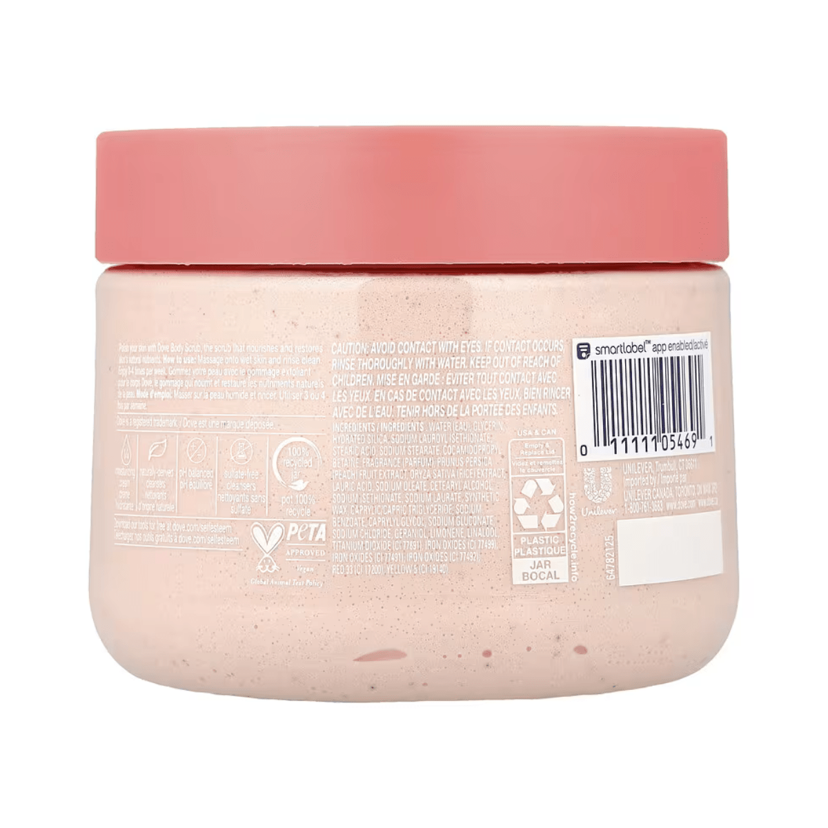 Dove kehakoorija White Peach and Crushed Rice, 425 g