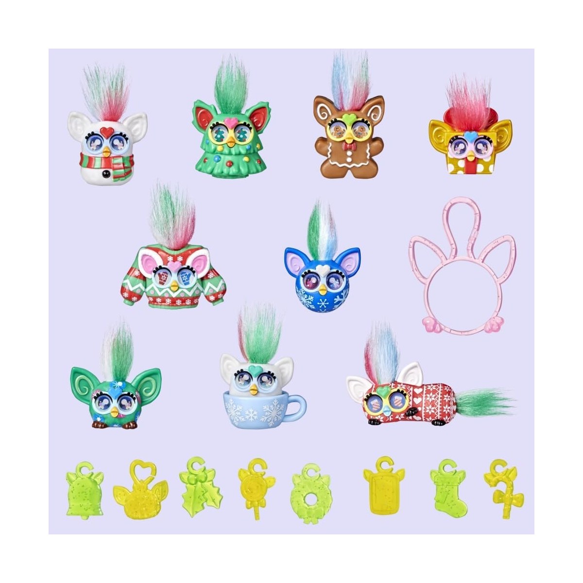 Kaikki Furby Minis -mallit ja tarrat