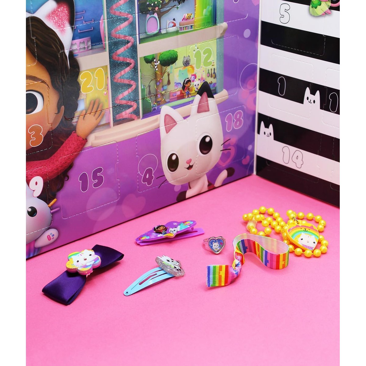 Doors of the calendar with jewellery in front