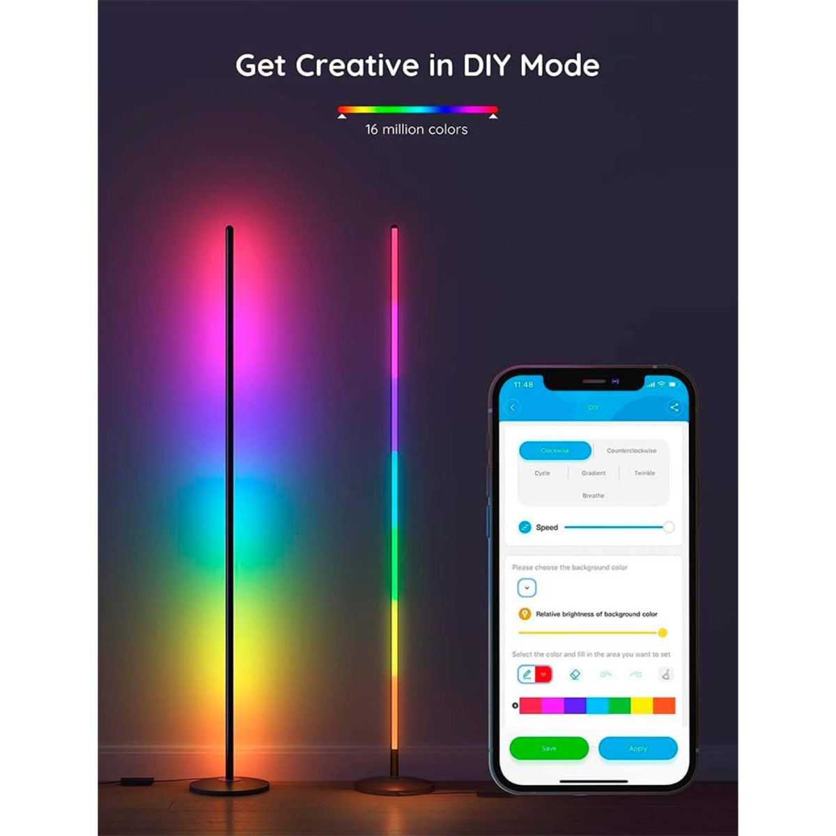 Govee RGBIC LED Floor Lamp - Lastenurk.com