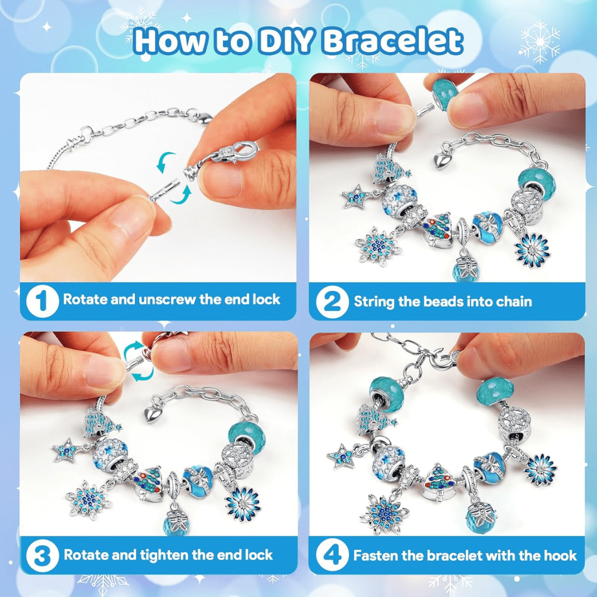 Jewellery advent calendar — blue - Lastenurk.com