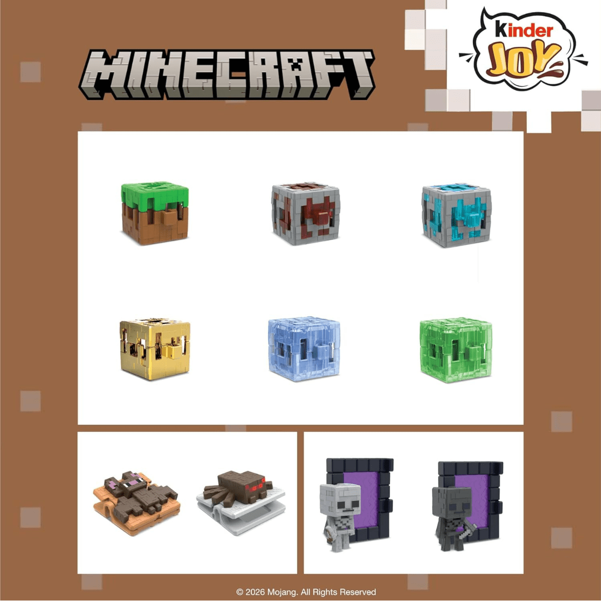 Kinder Joy Minecraft. 3 pcs. - Lastenurk.com