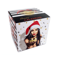Lady beauty advent calendar with decorative cosmetics
