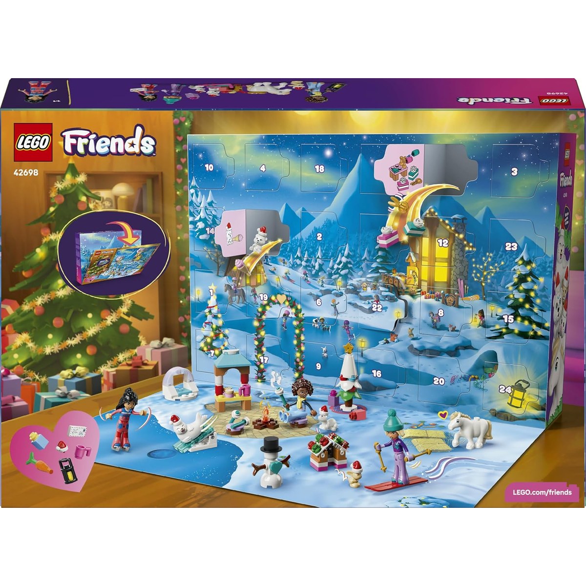 LEGO Friends advendikalendri karbi tagakülg
