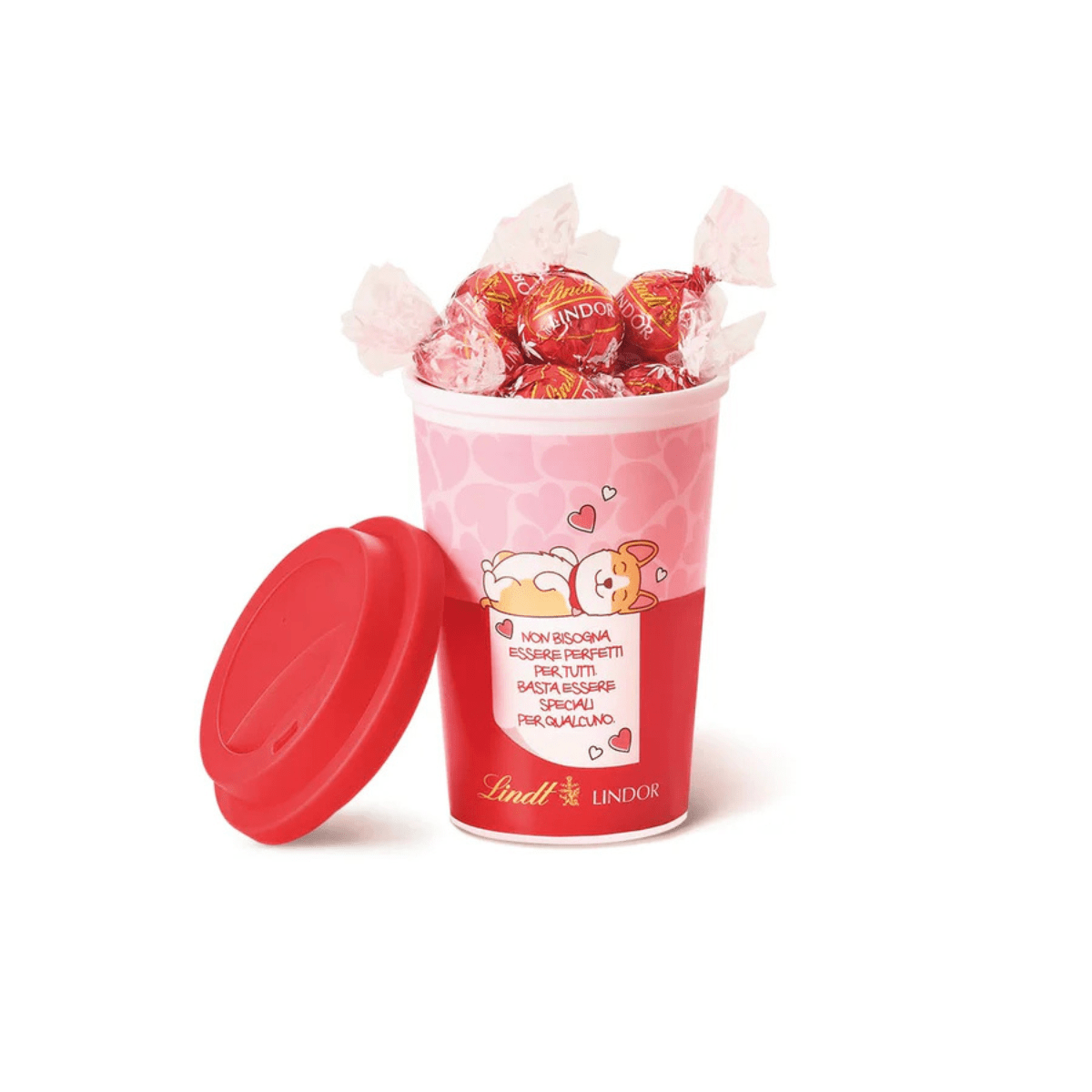 Lindt Lindor Corgi Cup with Milk Chocolate Pralines, 112 g - Lastenurk.com