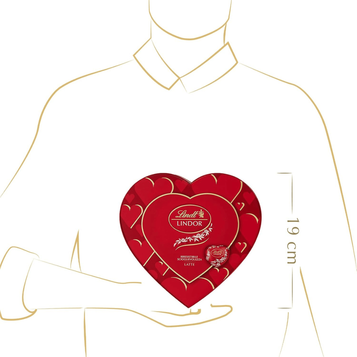 Lindt Lindor Latte Heart Box, 96 g