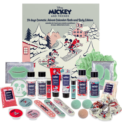 Mickey Mouse'i 24 päeva vanni- ja kehahoolduse Advendikalender