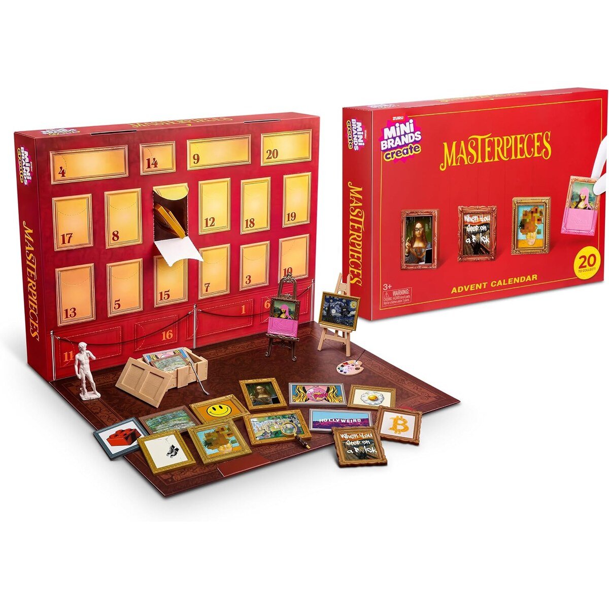 Mini Brands Masterpieces advent calendar 2026 - Lastenurk.com