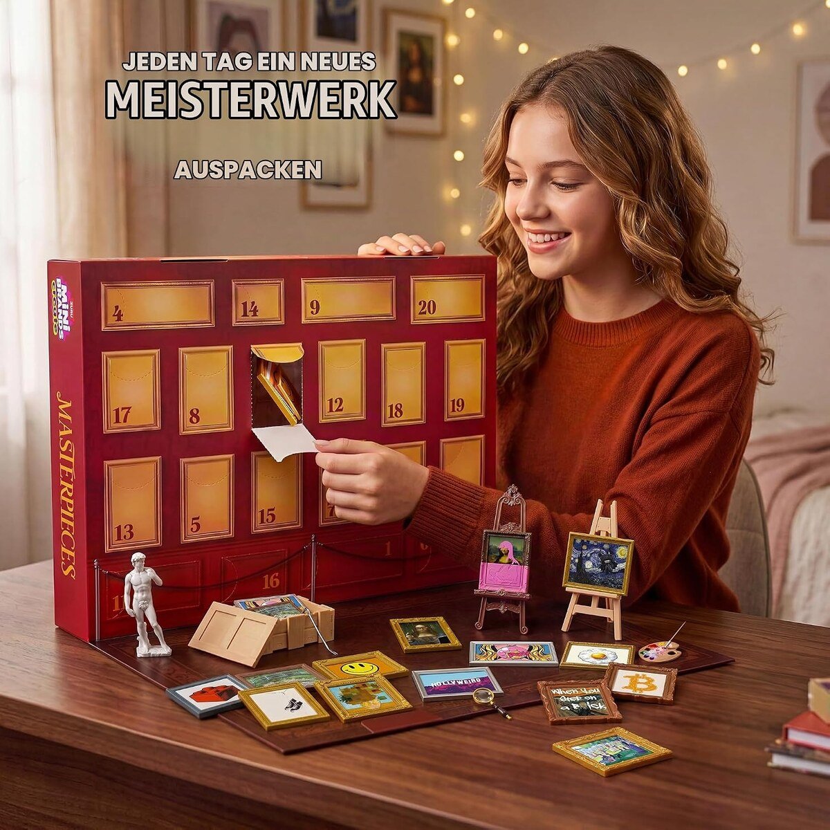 Mini Brands Masterpieces advent calendar 2026 - Lastenurk.com